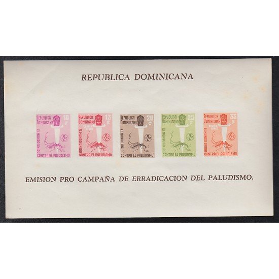 Rep. Dominicana HB 25 1962 Erradicación del Paludismo MNH