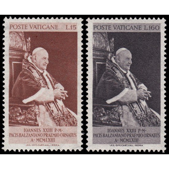 Vaticano 378/79 1963 Juan XXIII Papa MNH Vaticano 378/79 1963 Juan XXIII Papa MNH