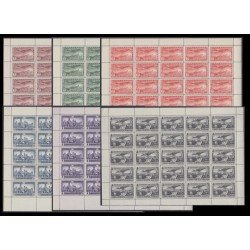 España Spain 614/19 1931 Unión Postal Panamericana En Hoja Completa de 25 Sellos España Spain 614/19 1931 Unión Postal Panamericana En Hoja Completa de 25 Sellos