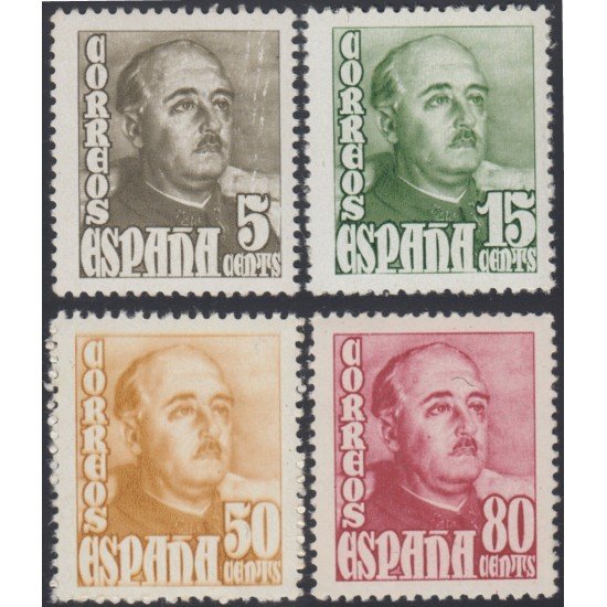 España Spain 1020/23 1948/1954 General Franco MNH España Spain 1020/23 1948/1954 General Franco MNH