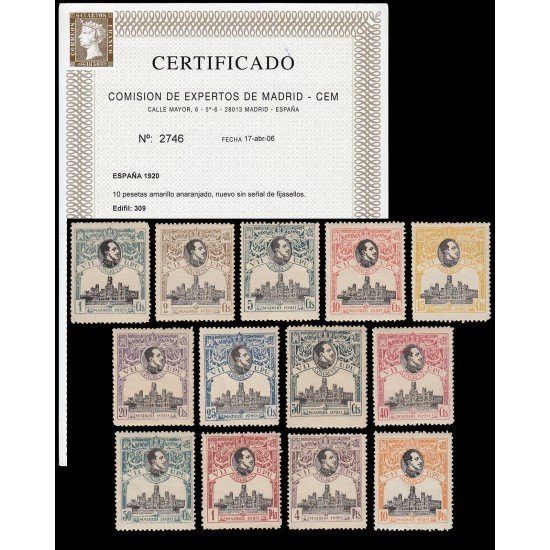 España Spain 297/09 UPU 1920 MNH España Spain 297/09 UPU 1920 MNH