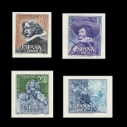 España Spain SH 1344/47 1961 III Centenario de la Muerte de Velazquez MH