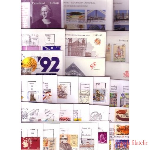 ESPAÑA SPAIN SPD AÑO 1992 COMPLETO SOBRE PRIMER DIA
