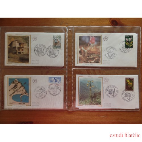 Andorra Francesa Colección 1980/89 Colección Completa SPD Sobres Primer Día 