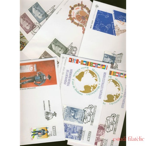 ESPAÑA AÑO 1996 COMPLETO EN SOBRES DE PRIMER DIA SPD