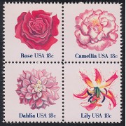 FL1/S Estados Unidos EEUU Nº 1308/11 1981 Flora Flores Nuevos, sin fijasellos MNH