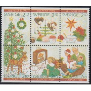 Suecia Sweden 1554/59 1989 Navidad Tarde de fiesta en familia MNH