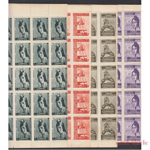 España Spain Franquicias 19/22 1931 Cortes Constituyentes León MNH