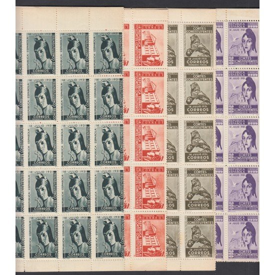 España Spain Franquicias 19/22 1931 Cortes Constituyentes León MNH España Spain Franquicias 19/22 1931 Cortes Constituyentes León MNH