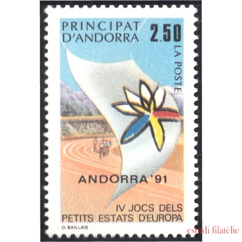 Andorra Francesa 401 1991 IV Juegos de Estados de Europa MNH