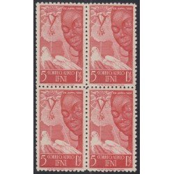 Ifni 72 1951 Isabel la Católica BL.4 MNH Ifni 72 1951 Isabel la Católica BL.4 MNH