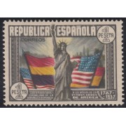 España Spain 763 1938 Aniversario Constitución EEUU MH