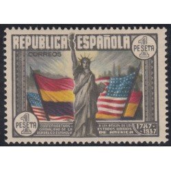 España Spain 763 1938 Aniversario Constitución EEUU MH España Spain 763 1938 Aniversario Constitución EEUU MH