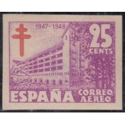 España Spain 1019s (1017/19s) 1947 Pro Tuberculosis Cruz de Lorena MH