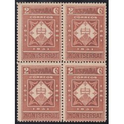 España Spain 637 Bl.4 ( 636/49 ) 1931 Monasterio de Montserrat MNH España Spain 637 Bl.4 ( 636/49 ) 1931 Monasterio de Montserrat MNH