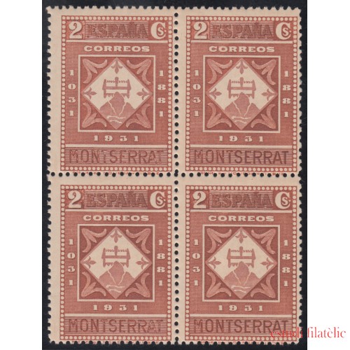 España Spain 637 Bl.4 ( 636/49 ) 1931 Monasterio de Montserrat MNH