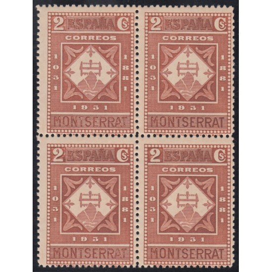 España Spain 637 Bl.4 ( 636/49 ) 1931 Monasterio de Montserrat MNH España Spain 637 Bl.4 ( 636/49 ) 1931 Monasterio de Montserrat MNH