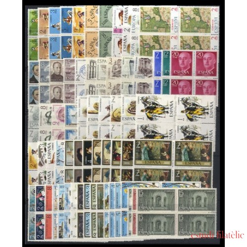 España Spain Año Completo Year Complete 1974 BL.4 MNH