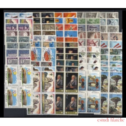 España Spain Año Completo Year Complete 1973 BL.4 MNH