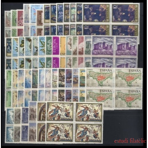 España Spain Año Completo Year Complete 1972 BL.4 MNH