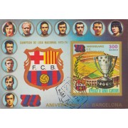 Guinea Ecuatorial Equatorial Guine 1974 75º Aniversario F.C. Barcelona Barça  Cruyff