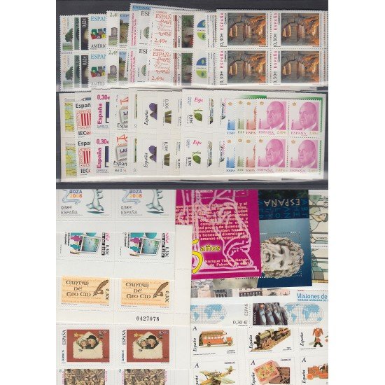 España Spain Año Completo Year Complete 2007 Bl.4 MNH