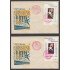 España Spain 1222/23 1958 Exposición Filatélica Nacional SPD Sobres Primer Día