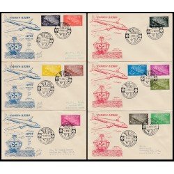 España Spain 1169/79 1955/1956 Superconstellation y Nao Santa Maria SPD Sobres Primer Día España Spain 1169/79 1955/1956 Superconstellation y Nao Santa Maria SPD Sobres Primer Día