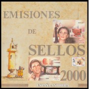 Libro Album Oficial de Sellos España y Andorra Año Completo 2000 Libro Album Oficial de Sellos España y Andorra Año Completo 2000