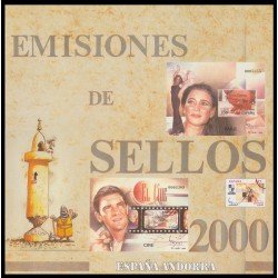 Libro Album Oficial de Sellos España y Andorra Año Completo 2000 Libro Album Oficial de Sellos España y Andorra Año Completo 2000