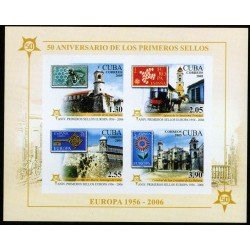 Cuba HB 204B 2005 50 Aniversario 1ª emision Europa MNH sin dentar