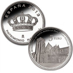 España Spain 2013 5 euros M.Santa María Real de las Huelgas Plata Ag
