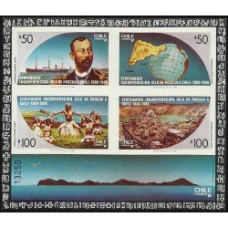 Chile HB 88 Michel 9 1988 Incorporación I. de Pascua a Chile HB sin dentar MNH Chile HB 88 Michel 9 1988 Incorporación I. de Pascua a Chile HB sin dentar MNH