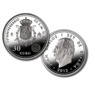 España Spain Euros conmemorario S. M. el Rey 30 euros 2013 75º Aniversario SM Rey J.Carlos I