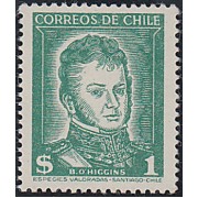 Chile 232 1952 Serie corriente B.O.Higgins MNH