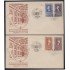 España Spain 1075/76 + 1079/80 1954 Centenario del sello español Sabadell