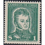 Chile 241 1953 Serie básica B. O Higgins MNH 