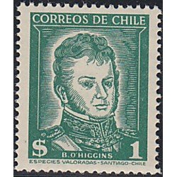 Chile 241 1953 Serie básica B. O Higgins MNH Chile 241 1953 Serie básica B. O Higgins MNH