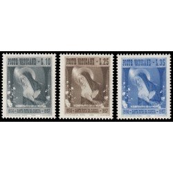 Vaticano 227/29 1956 V Cent. muerte Sta. Rita MNH Vaticano 227/29 1956 V Cent. muerte Sta. Rita MNH