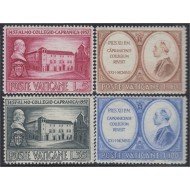Vaticano 241/44 1957 V Cent. Colegio Capranica MNH