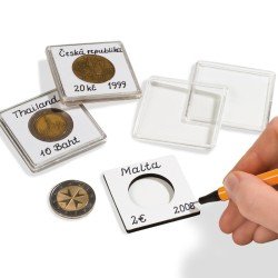 Leuchtturm - Cápsulas de monedas QUADRUM NOTE, diámetro interior 14 mm,