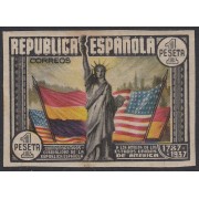 España Spain 763s 1938 Aniversario Constitución EEUU MH