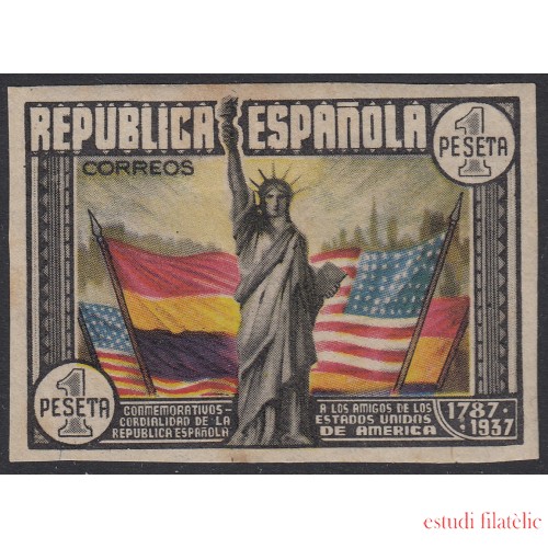 España Spain 763s 1938 Aniversario Constitución EEUU MH