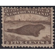 Terranova Newfoundland Yvert 22 SG 26 1866 - 1871 Sea dog MH