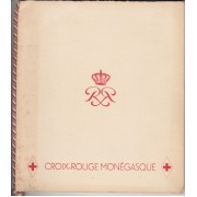 Monaco HB 3A/3B 1949 Libro original de la PTT Cruz Roja Monegasca 