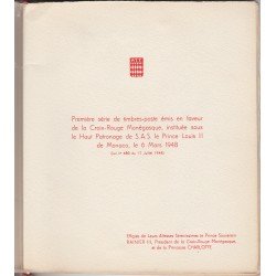 Monaco HB 3A/3B 1949 Libro original de la PTT Cruz Roja Monegasca Monaco HB 3A/3B 1949 Libro original de la PTT Cruz Roja Monegasca