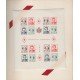 Monaco HB 3A/3B 1949 Libro original de la PTT Cruz Roja Monegasca