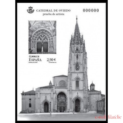 España Spain Prueba de lujo 109 2012 Catedral de Oviedo 
