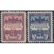 Barcelona 7/8 1930 Congreso filatélico Exposición Montjuic MNH