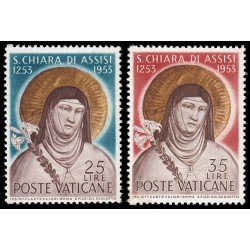 Vaticano 187/88 1953 Santa Clara MH Vaticano 187/88 1953 Santa Clara MH